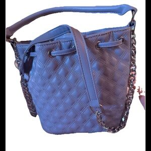 Lulu's Quilted Bucket Shoulder Bag - Lavender Purple